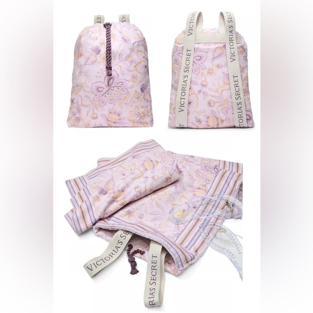 Victoria's Secret Lavender Floral Two in One Towel